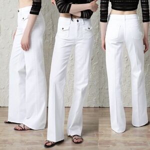 Like New 🤍 Tristan Women's White High Waist Wide Leg Pants